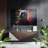 Melt Down Brushed Aluminum Dibond Wall Art.
